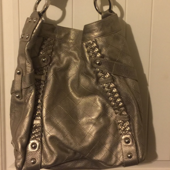 Isabella Fiore Quilted Carina XLarge Gold Metallic - Picture 2 of 8